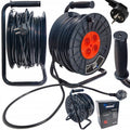 Kabeltromle 50m 3x2,5mm IP20 – 4 Udtag, Metalramme