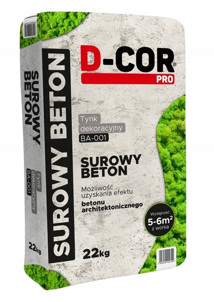 D-CORpro Råbeton – Dekorativ Puds 22 kg