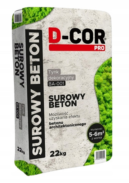 D-CORpro Råbeton – Dekorativ Puds 22 kg