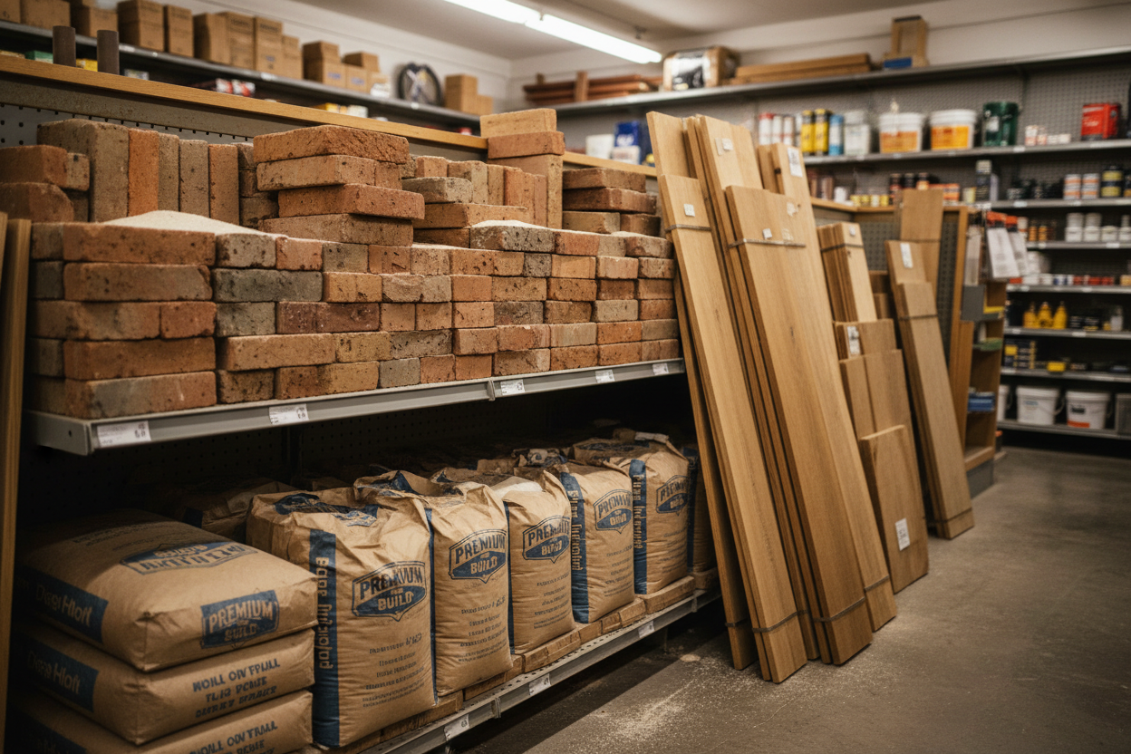 Authentic hardware store shelf