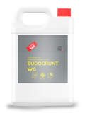 White container with a gray label featuring text and logos on a white background