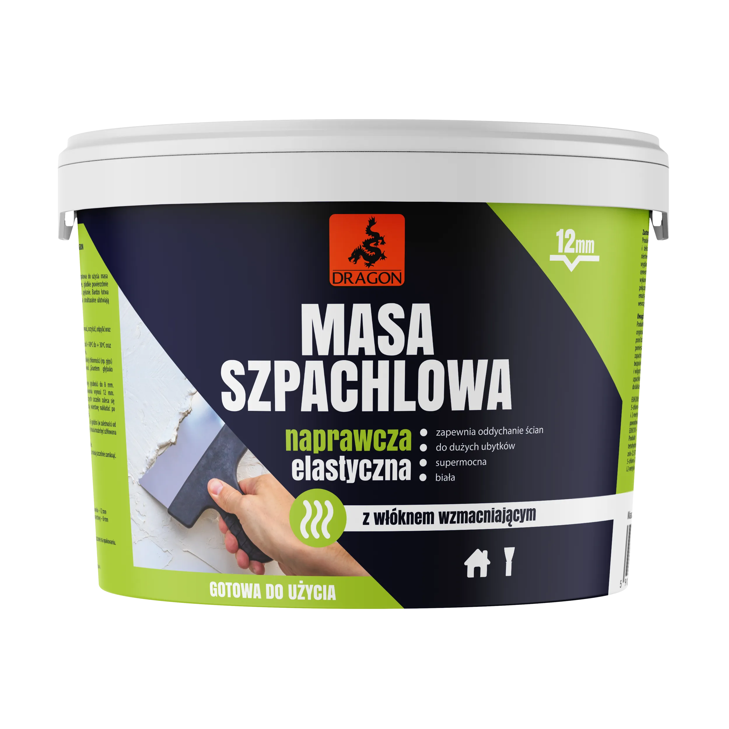 Elastisk reparationsspartel 5 kg – DRAGON
